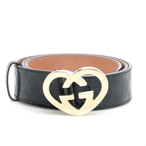 gucci heart shaped buckle belt black|gucci belt men black buckle.